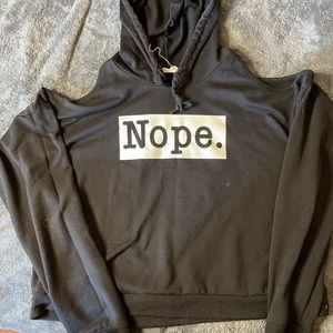 Long sleeve hooded top